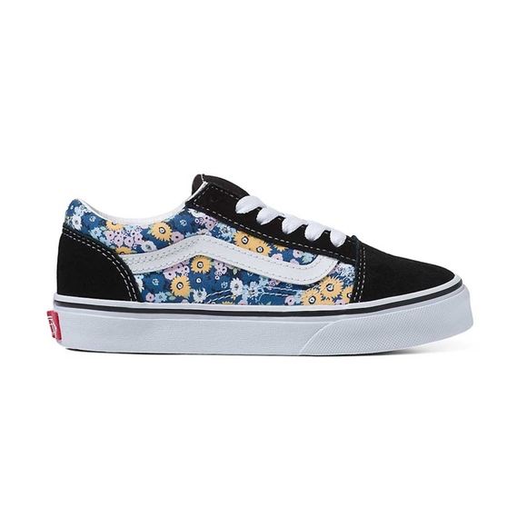 Vans Skate Shoes Floral Canvas Black Suede - Picture 10 of 11